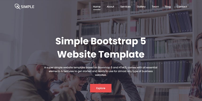 Simple - Free Bootstrap 5 Website Template