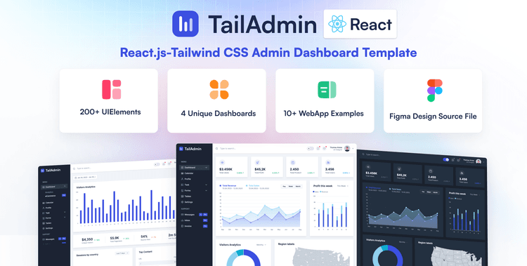 TailAdmin React - Free Tailwind React Dashboard Template