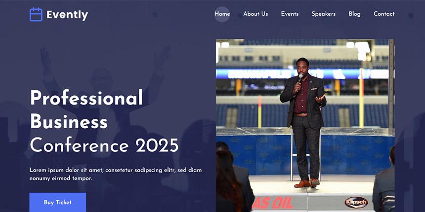 Free Event Website Templates | UIdeck