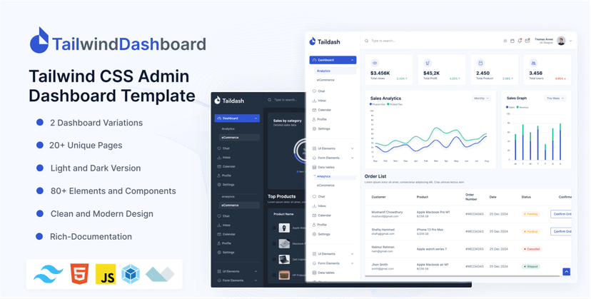 Free Tailwind CSS Templates | UIdeck