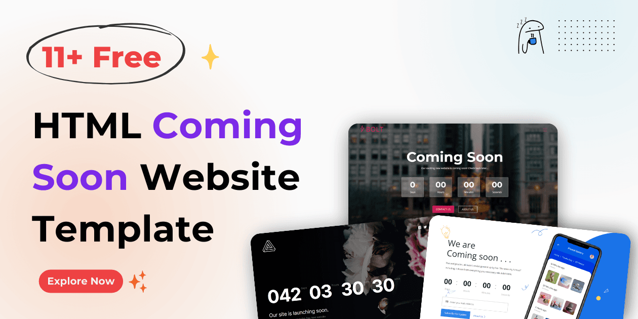 11+ Free HTML Coming Soon Website Template for 2025