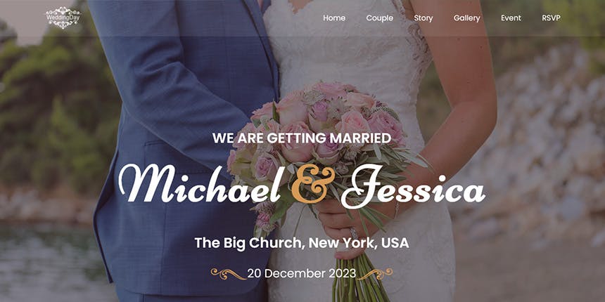 Wedding Day - HTML Wedding Website Template