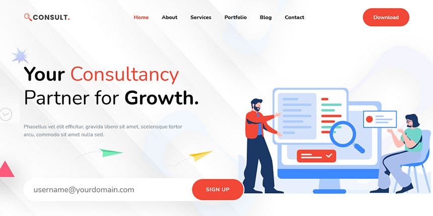 Consult - Consulting Agency HTML Website Template