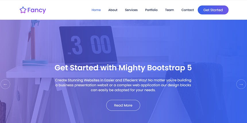 Fancy - One Page Bootstrap 5 Template