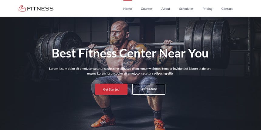 Fitness - HTML Free Gym Website Template