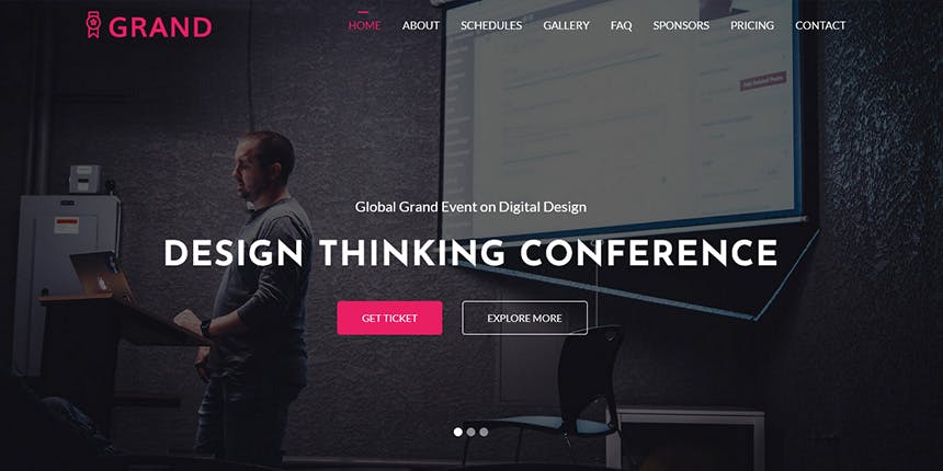 Grand - Free Event and Conference Template