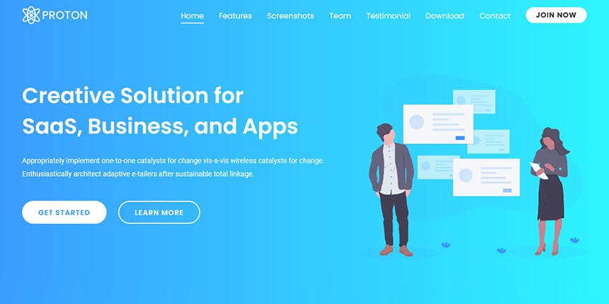 Proton - Startup, Agency, SaaS & WebApp Template