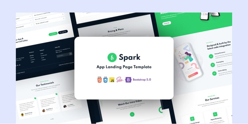 Spark - Free App Landing Page HTML Template