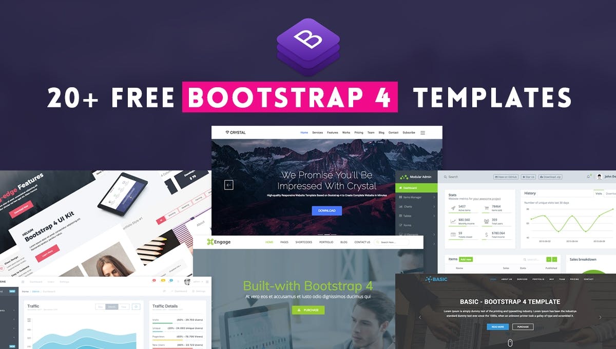 20 Amazing Free Bootstrap 4 Templates