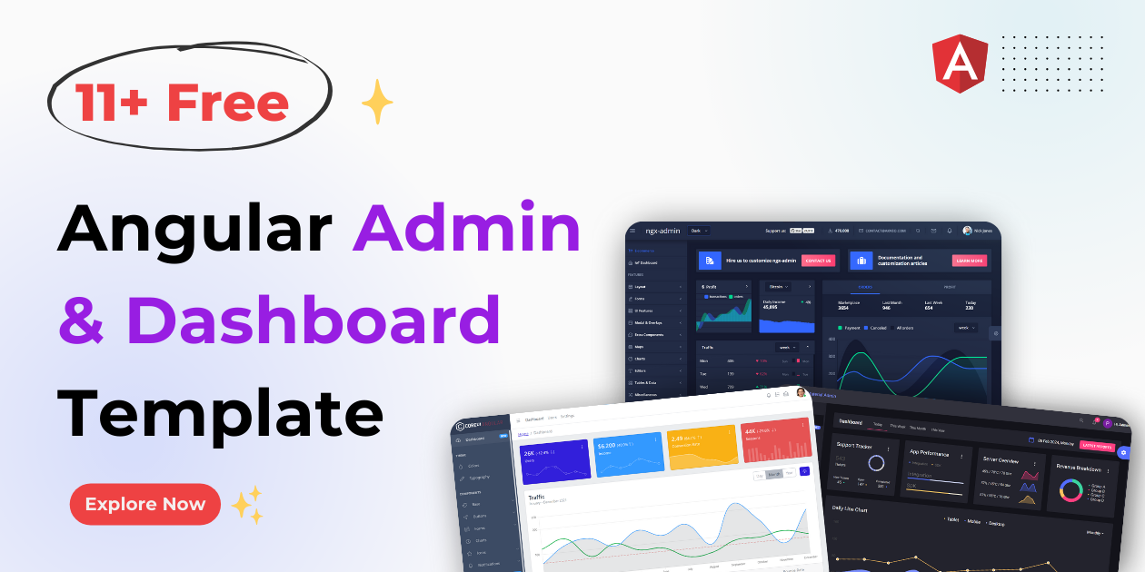 11+ Best Free Angular Admin Dashboard Template For 2024