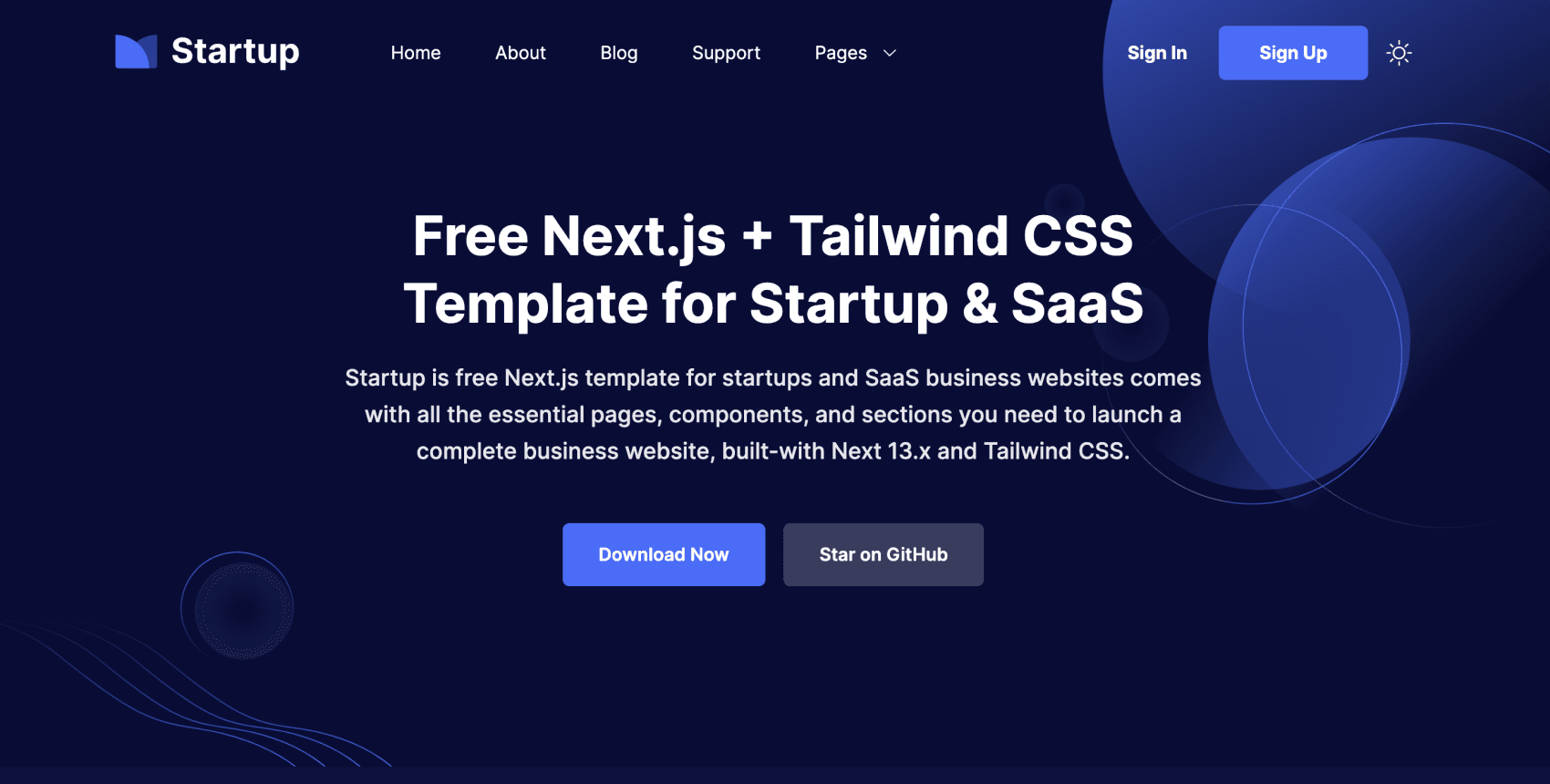 Free Startup Website Template Next js Tailwind CSS Free Startup Website Template Next js Tailwind CSS