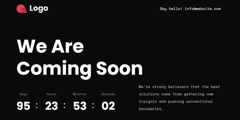 Free Coming Soon Website Templates | UIdeck